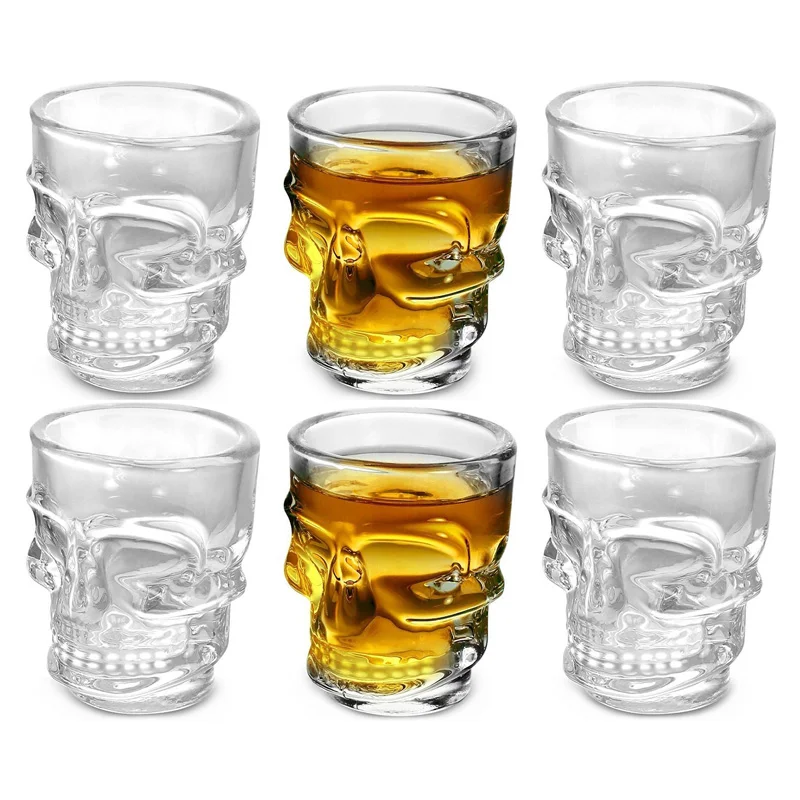 1/2Pcs Skull Head Shot Glass C - Wine Vodka Beer recensie en prijs