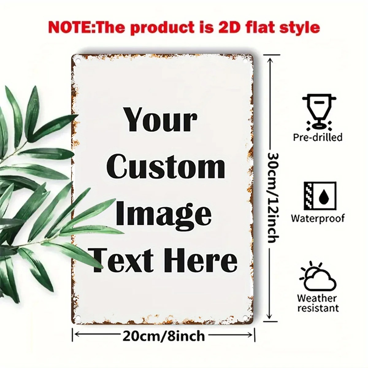 Custom Photo & Text Tin Sign - - Wine Tag Label recensie en prijs