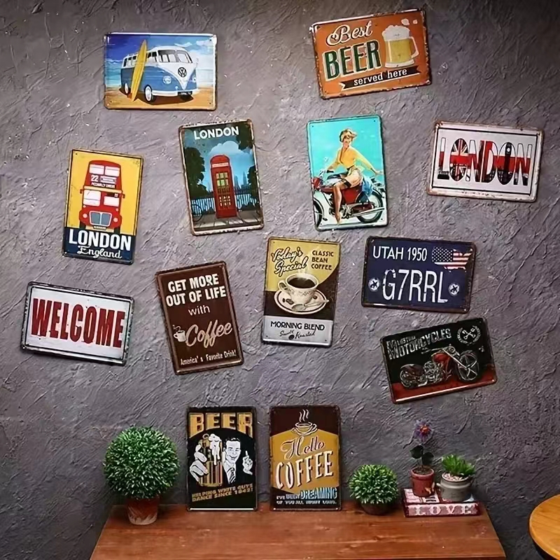 （2D Tin painting）Vintage “No E - Wine Tag Label recensie en prijs
