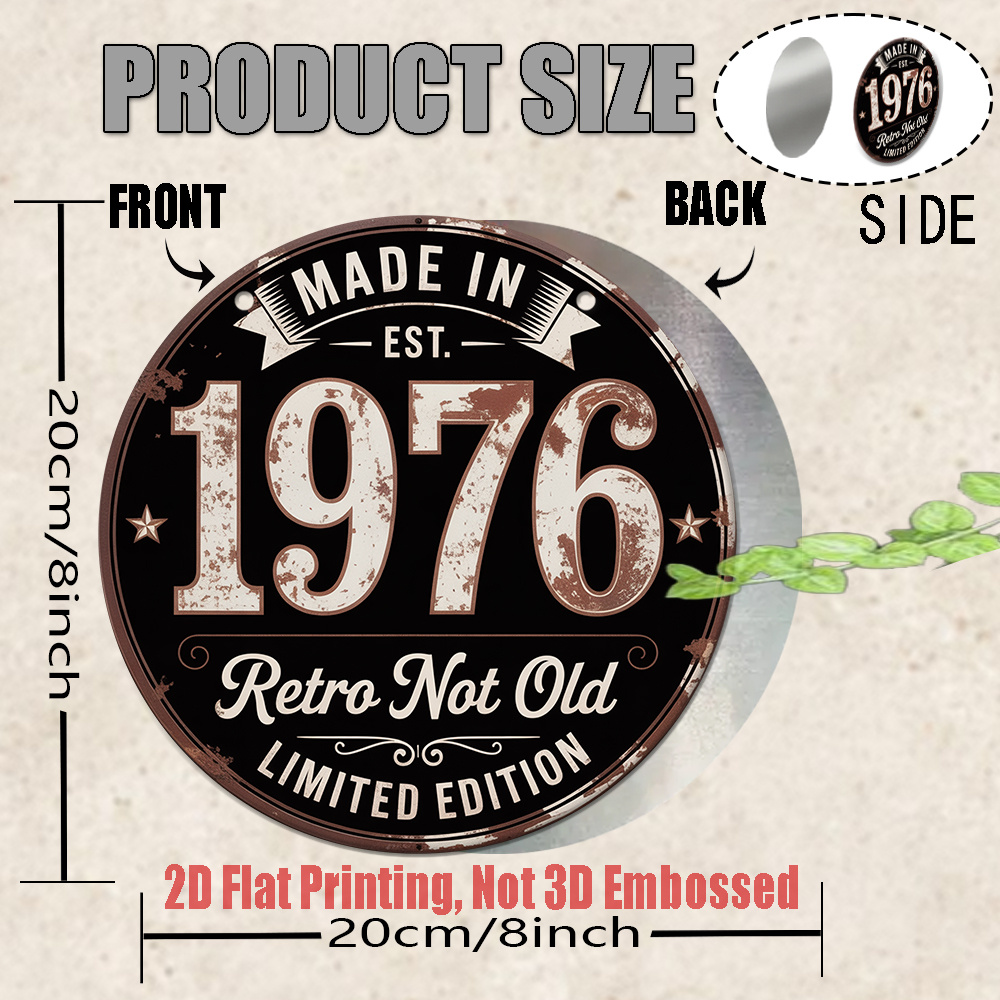 2D Flat, 1pc 1976 Vintage Meta - Wine Tag Label recensie en prijs