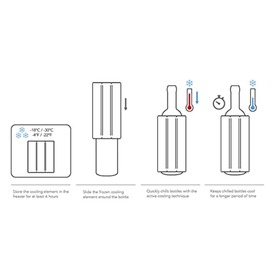 Wine Cooler Hexo Graphite Mode - Wine Chiller Sleeve recensie en prijs