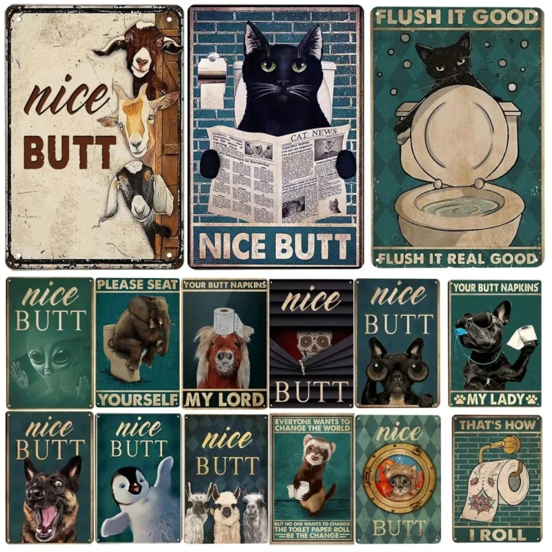 Metal Tin Sign Poster Nice But - Wine Tag Label recensie en prijs