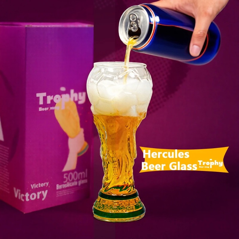 Soccer Trophy Beer Glass Cup C - Wine Beer Glass recensie en prijs