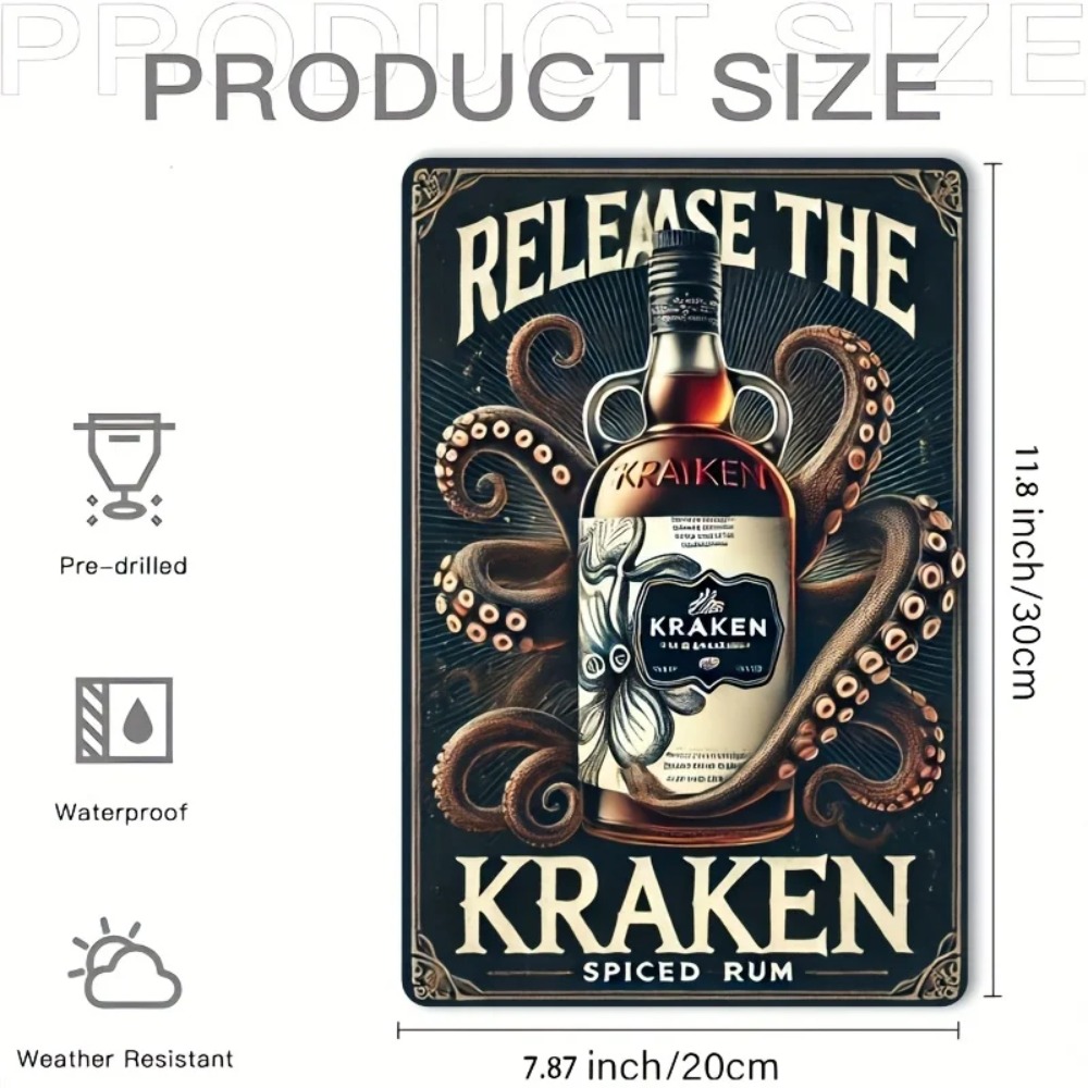 Vintage Kraken Spiced Rum Meta - Wine Tag Label recensie en prijs