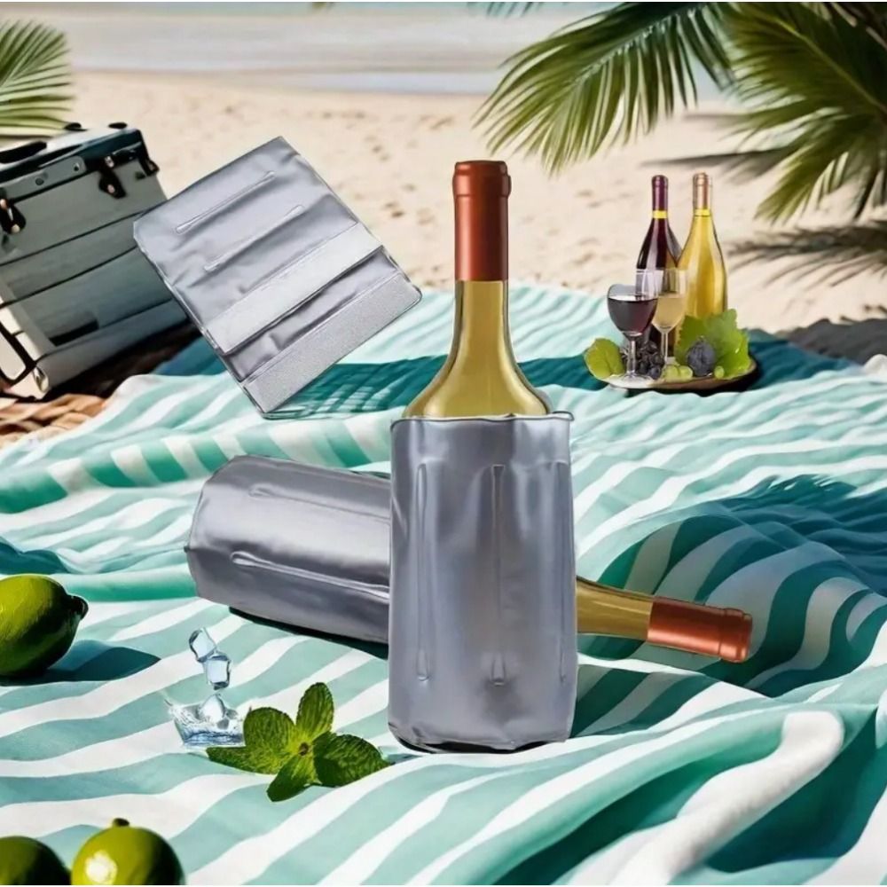 Reusable Wine Cooler Bag Gray  - Wine Chiller Sleeve recensie en prijs