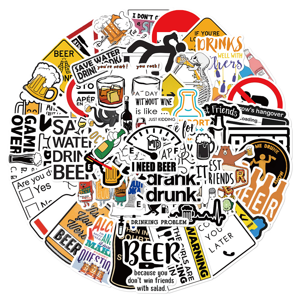 10/30/52PCS Funny Alcoholism V - Wine Vodka Beer recensie en prijs