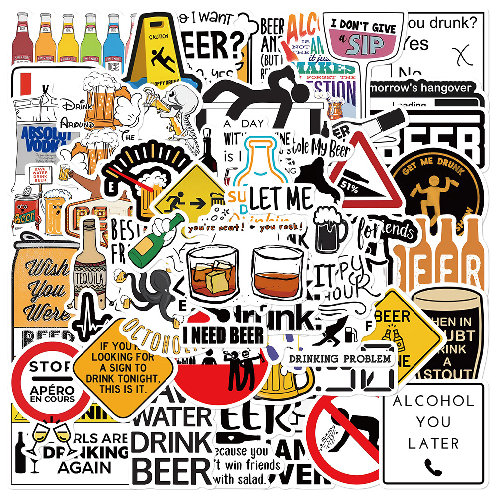 10/30/52PCS Funny Alcoholism V - Wine Vodka Beer recensie en prijs