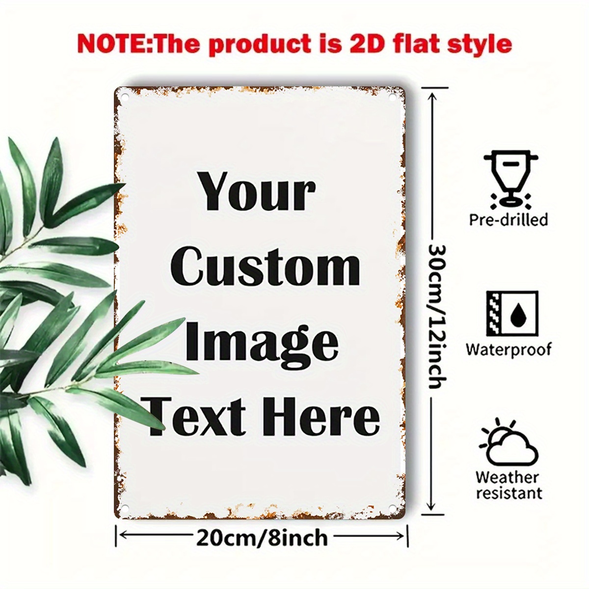 Custom Image/Text Metal Tin Si - Wine Tag Label recensie en prijs