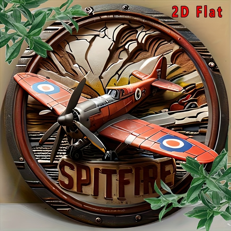 2D Flat - 1pc Vintage Spitfire - Wine Tag Label recensie en prijs