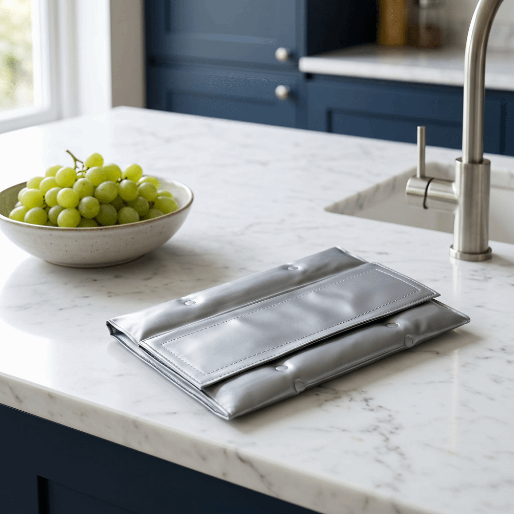 Reusable Wine Cooler Bag Gray  - Wine Chiller Sleeve recensie en prijs