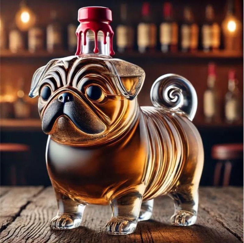 Transparent Whiskey Hanger Pug - Wine Vodka Beer recensie en prijs