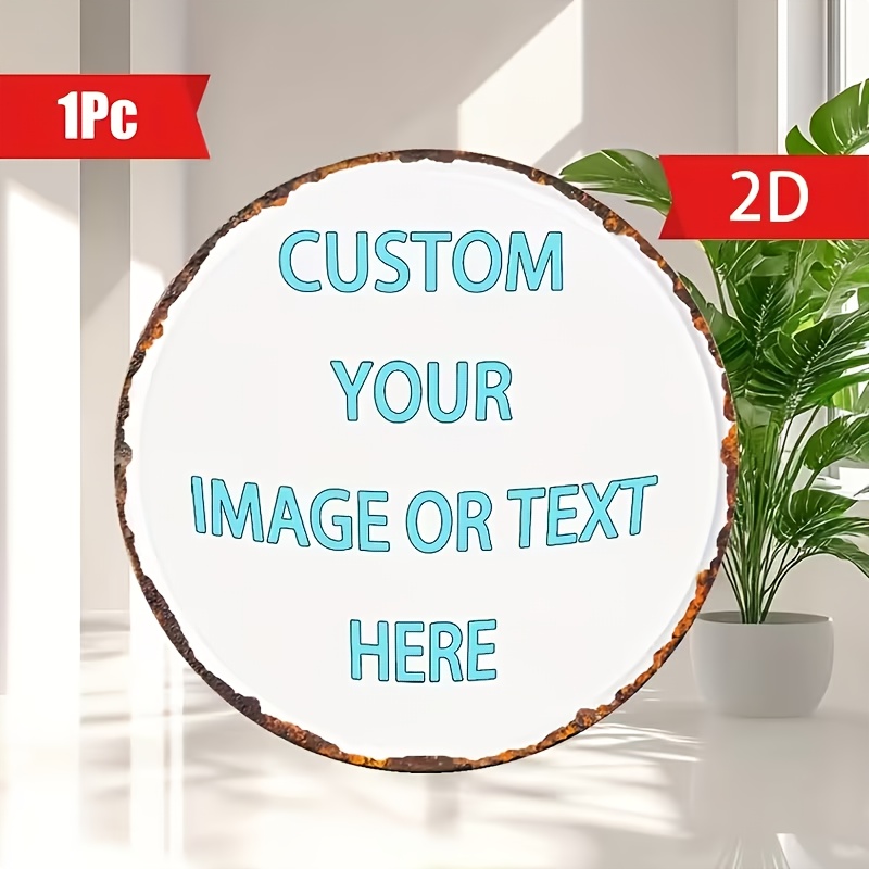 Custom Round Metal Tin Sign, P - Wine Tag Label recensie en prijs
